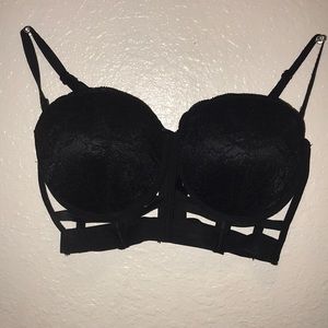 Sexy laced caged bra